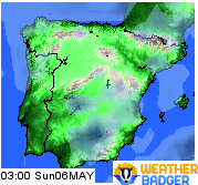 Spain rainfall forecast